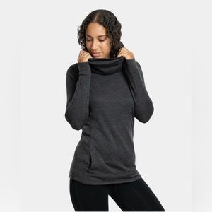 Merino Wool “Pro-knit cowl neck”